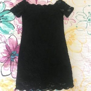 H&M Off The Shoulder Lace Mini Dress
